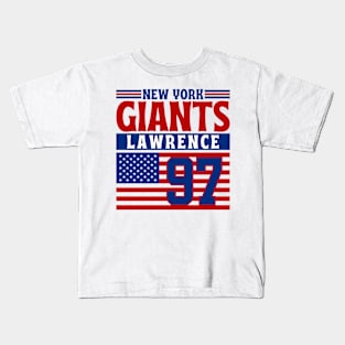 New York Giants Lawrencee 97 American Flag Football Kids T-Shirt